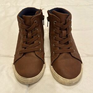 Cat & Jack faux leather brown boot